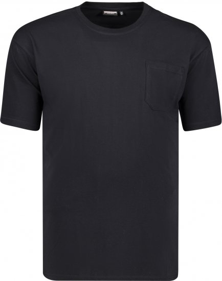 Adamo Kody Regular fit T-shirt with Pocket Black - Тениски - мъжки тениски големи размери