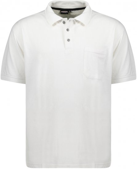 Adamo Klaas Regular fit Polo Shirt with Pocket White - Поло тениски - мъжки тениски с яка големи размери