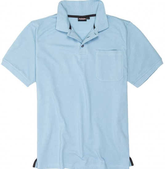 Adamo Klaas Regular fit Polo Shirt with Pocket Light Blue - Поло тениски - мъжки тениски с яка големи размери