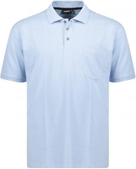 Adamo Klaas Regular fit Polo Shirt with Pocket Light Blue - Поло тениски - мъжки тениски с яка големи размери