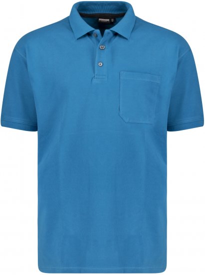 Adamo Klaas Regular fit Polo Shirt with Pocket Petrol - Поло тениски - мъжки тениски с яка големи размери