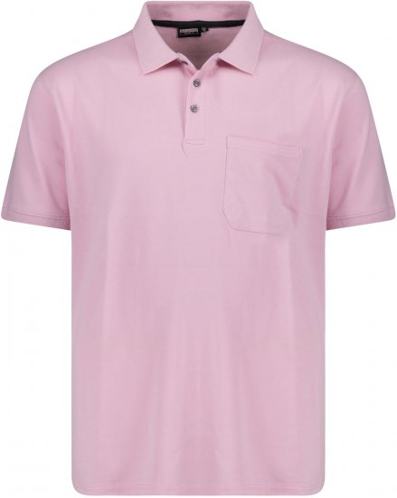 Adamo Klaas Regular fit Polo Shirt with Pocket Pink - Поло тениски - мъжки тениски с яка големи размери