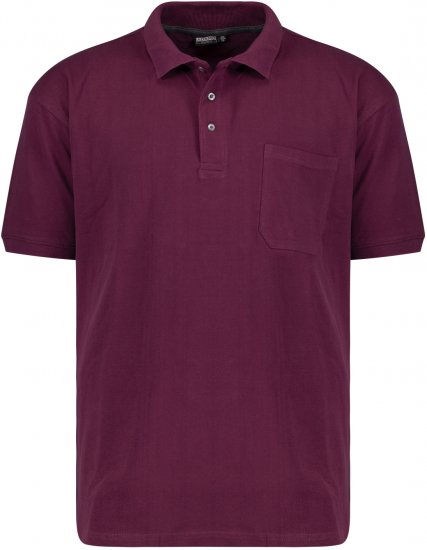 Adamo Klaas Regular fit Polo Shirt with Pocket Blackberry - Поло тениски - мъжки тениски с яка големи размери