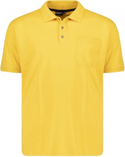 Adamo Klaas Regular fit Polo Shirt with Pocket Yellow - Поло тениски - мъжки тениски с яка големи размери