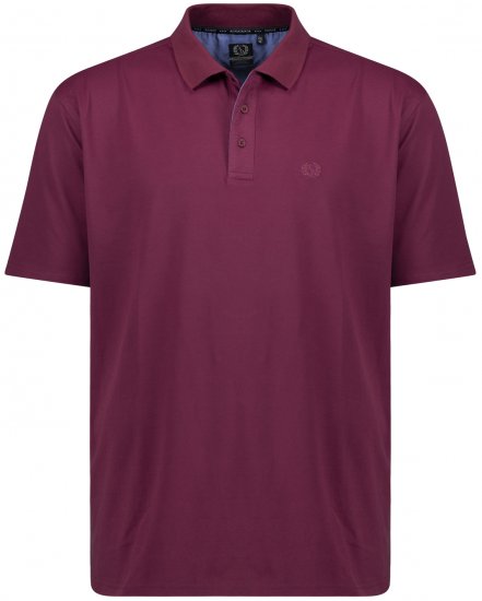 Adamo Picco Technical Sports Polo Blackberry - Поло тениски - мъжки тениски с яка големи размери