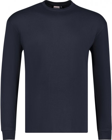 Adamo Floyd Comfort fit Long sleeve T-shirt Navy - Тениски - мъжки тениски големи размери