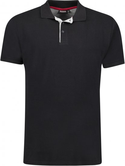 Adamo Pablo Comfort fit Polo Shirt Black - Поло тениски - мъжки тениски с яка големи размери