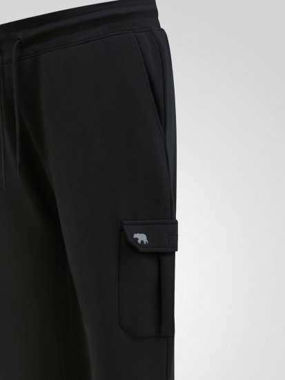 D555 Dexter 1 Cargo Jogger With Bear Embroidery Черно - Спортни панталони & Kъси панталони - мъжки спортни панталони големи размери