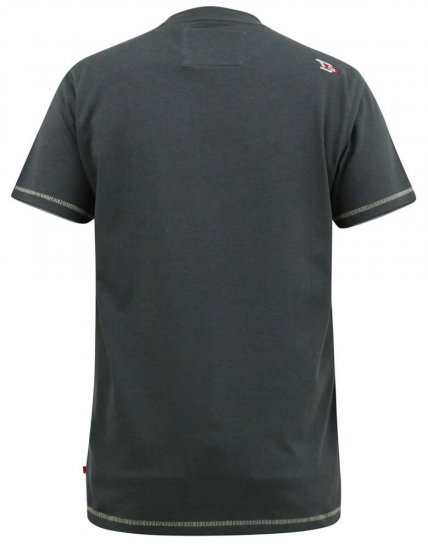 D555 BENNETT Dune Kings Buggy Printed Crew Neck T-Shirt Khaki - Тениски - мъжки тениски големи размери