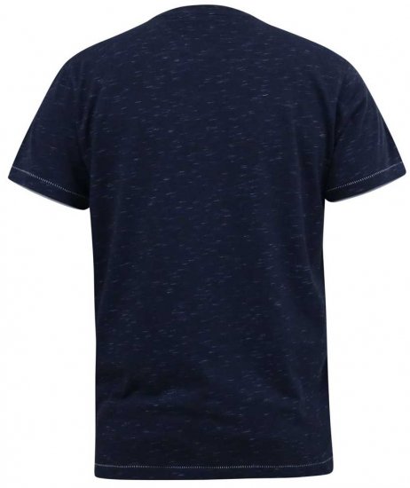 D555 DENNIS Official AC/DC Printed Crew Neck T-Shirt Navy Reno - Тениски - мъжки тениски големи размери
