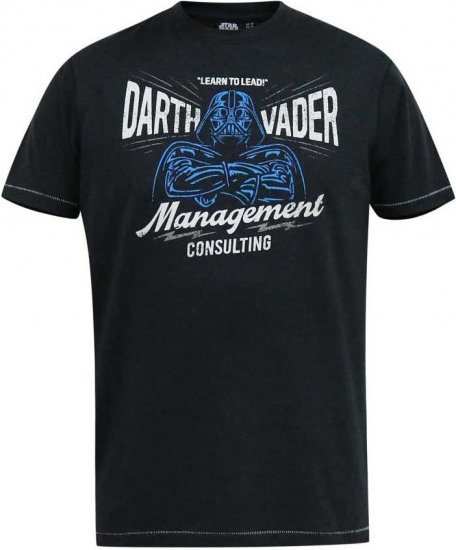 D555 SOLO Official Star Wars Management Consulting Printed T-Shirt Black Reno - Тениски - мъжки тениски големи размери