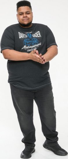 D555 SOLO Official Star Wars Management Consulting Printed T-Shirt Black Reno - Тениски - мъжки тениски големи размери