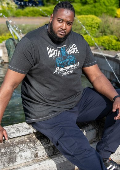 D555 SOLO Official Star Wars Management Consulting Printed T-Shirt Black Reno - Тениски - мъжки тениски големи размери