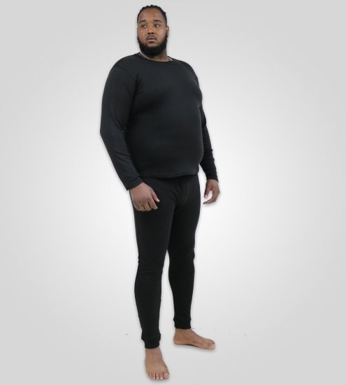 D555 Boston Thermal Long Johns Black - Бельо & Бански шорти - Мъжко бельо големи размери