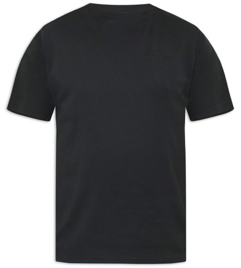 D555 Motherwell Thermal Short Sleeve T-Shirt Black - Бельо & Бански шорти - Мъжко бельо големи размери