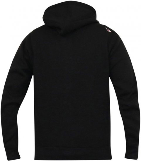 D555 LINGARD Full Zip Hoody With Original Chest Print Black - Суичъри & cуичъри с качулка - мъжки суичъри големи размери