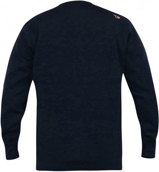 D555 KEYWORTH Authentic Printed Crew Neck Sweatshirt Navy - Суичъри & cуичъри с качулка - мъжки суичъри големи размери