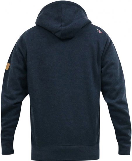 D555 HAMILTON Full Zip Hoody With Authentic 1996 Chest Print Denim - Суичъри & cуичъри с качулка - мъжки суичъри големи размери