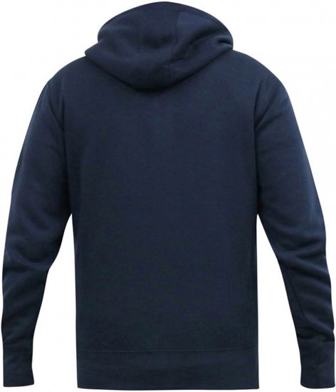 D555 GABRIEL Couture Zip Through Hoody With Reversible Zips Navy - Суичъри & cуичъри с качулка - мъжки суичъри големи размери
