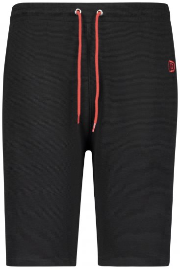 Adamo Marcel Ottoman Sweatshorts Black - Спортни панталони & Kъси панталони - мъжки спортни панталони големи размери