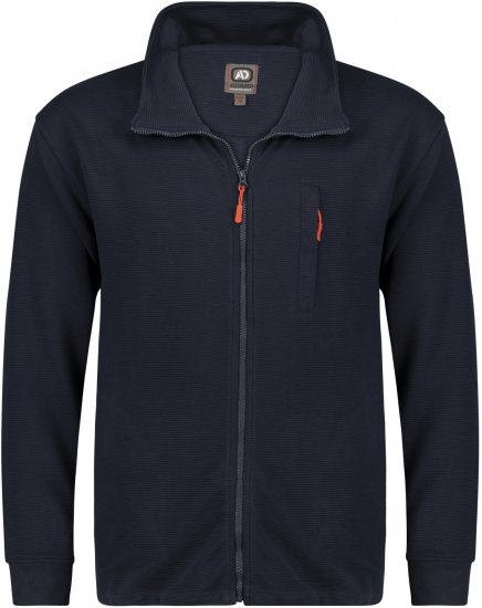 Adamo Max Ottoman Sweatshirt Navy - Суичъри & cуичъри с качулка - мъжки суичъри големи размери
