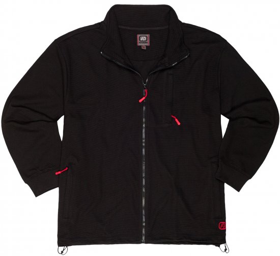 Adamo Max Ottoman Sweatshirt Black - Суичъри & cуичъри с качулка - мъжки суичъри големи размери