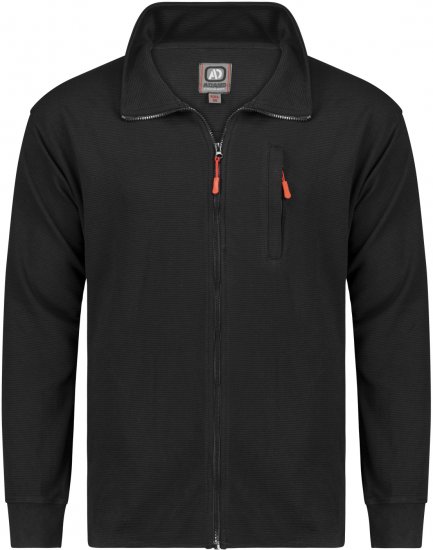 Adamo Max Ottoman Sweatshirt Black - Суичъри & cуичъри с качулка - мъжки суичъри големи размери