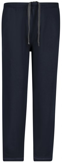Adamo Athen Sweatpants with Open Hem Navy - Спортни панталони & Kъси панталони - мъжки спортни панталони големи размери