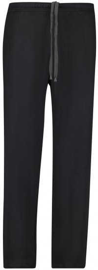 Adamo Athen Sweatpants with Open Hem Black - Спортни панталони & Kъси панталони - мъжки спортни панталони големи размери