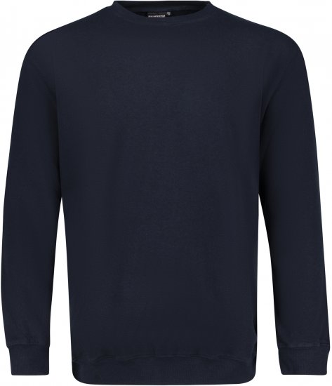 Adamo Athen Crew neck Sweatshirt Navy - Суичъри & cуичъри с качулка - мъжки суичъри големи размери