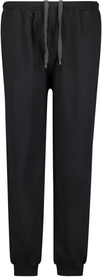 Adamo Athen Sweatpants with Cuffs Black - Спортни панталони & Kъси панталони - мъжки спортни панталони големи размери