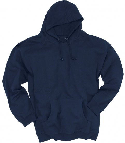 Adamo Athen Hoodie without Zipper Navy - Суичъри & cуичъри с качулка - мъжки суичъри големи размери