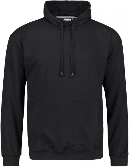 Adamo Athen Hoodie without Zipper Black - Суичъри & cуичъри с качулка - мъжки суичъри големи размери