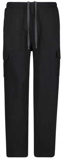 Adamo Athen Sweatpants with Cargo-pocket Black - Спортни панталони & Къси панталони - мъжки спортни панталони големи размери