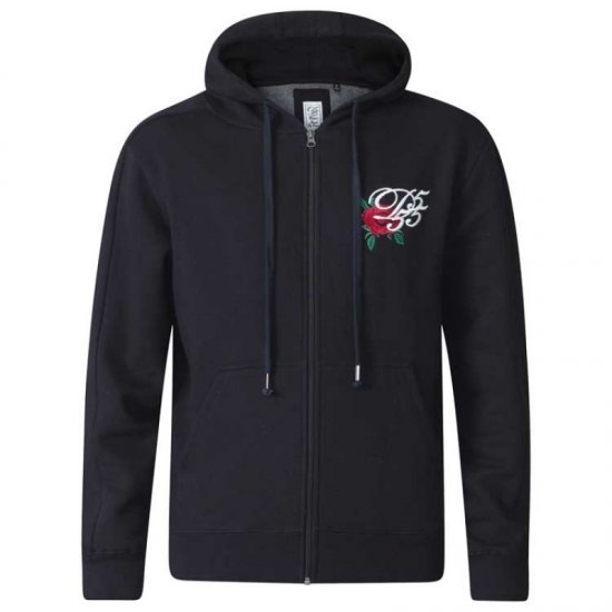 D555 Verlin Couture Full Zip Hoodie Black - Суичъри & cуичъри с качулка - мъжки суичъри големи размери