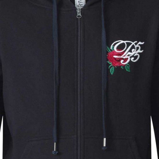 D555 Verlin Couture Full Zip Hoodie Black - Суичъри & cуичъри с качулка - мъжки суичъри големи размери