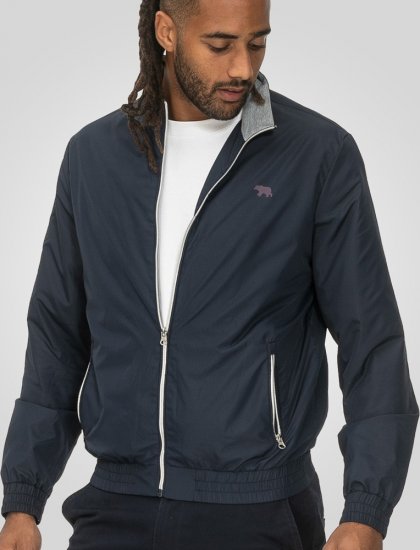 D555 Ealing Lightweight Zip Through Jacket With Zip Pockets Navy - Якета - мъжки якета големи размери