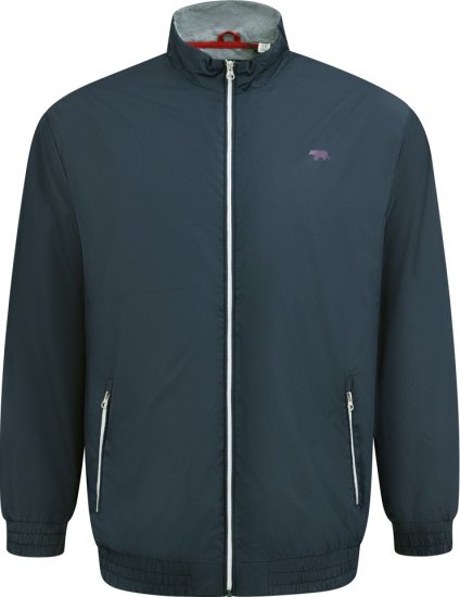D555 Ealing Lightweight Zip Through Jacket With Zip Pockets Navy - Якета - мъжки якета големи размери