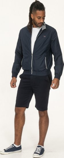D555 Ealing Lightweight Zip Through Jacket With Zip Pockets Navy - Якета - мъжки якета големи размери