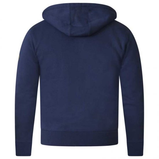 D555 Thurston Full Zip Hoodie Navy - Суичъри & cуичъри с качулка - мъжки суичъри големи размери
