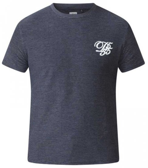 D555 Agler Waffle T-shirt Charcoal - Тениски - мъжки тениски големи размери