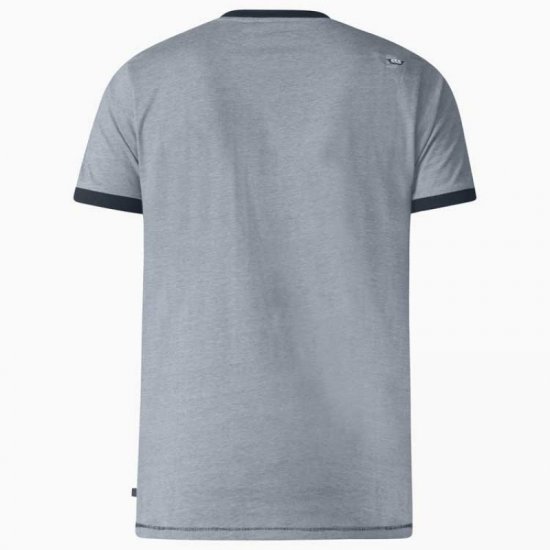 D555 Howie Fine Stripe T-shirt Grey - Тениски - мъжки тениски големи размери