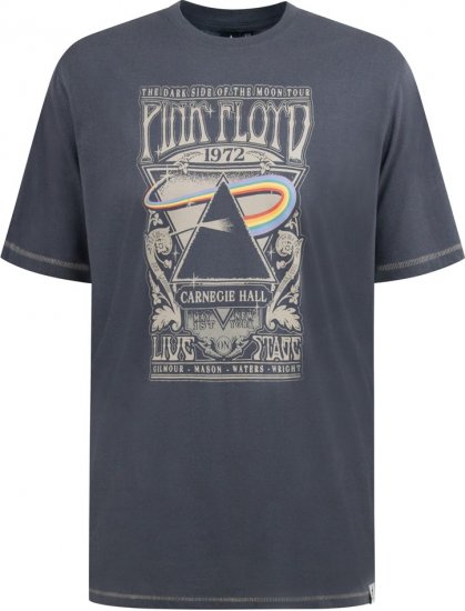 D555 HANLEY Official Pink Floyd Crew Neck T-Shirt Dark Grey TALL SIZES - МЪЖКО ОБЛЕКЛО MT-6XLT - дрехи за високи мъже