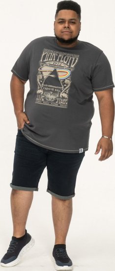 D555 HANLEY Official Pink Floyd Crew Neck T-Shirt Dark Grey TALL SIZES - МЪЖКО ОБЛЕКЛО MT-6XLT - дрехи за високи мъже