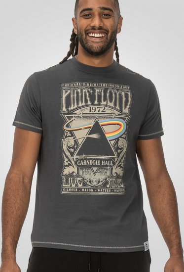 D555 HANLEY Official Pink Floyd Crew Neck T-Shirt Dark Grey TALL SIZES - МЪЖКО ОБЛЕКЛО MT-6XLT - дрехи за високи мъже
