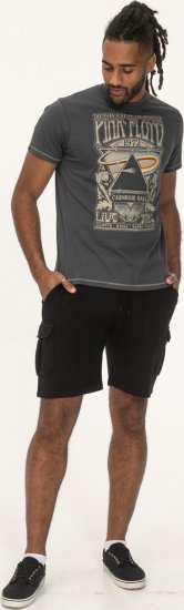 D555 HANLEY Official Pink Floyd Crew Neck T-Shirt Dark Grey TALL SIZES - МЪЖКО ОБЛЕКЛО MT-6XLT - дрехи за високи мъже