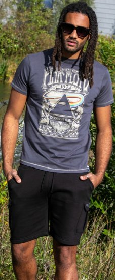 D555 HANLEY Official Pink Floyd Crew Neck T-Shirt Dark Grey TALL SIZES - МЪЖКО ОБЛЕКЛО MT-6XLT - дрехи за високи мъже