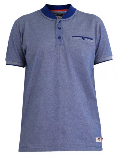 D555 Owen Colorless Polo Blue - Поло тениски - мъжки тениски с яка големи размери