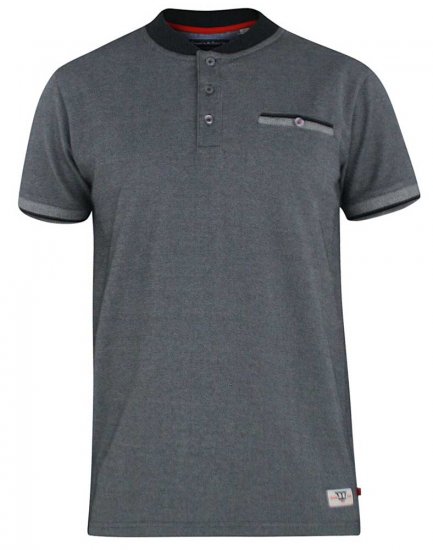 D555 Owen Colorless Polo Charcoal - Поло тениски - мъжки тениски с яка големи размери