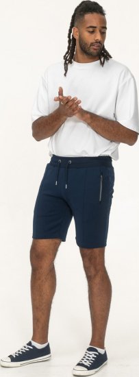 D555 Spalding Elasticated Waist Interlock Shorts Navy - Спортни панталони & Kъси панталони - мъжки спортни панталони големи размери